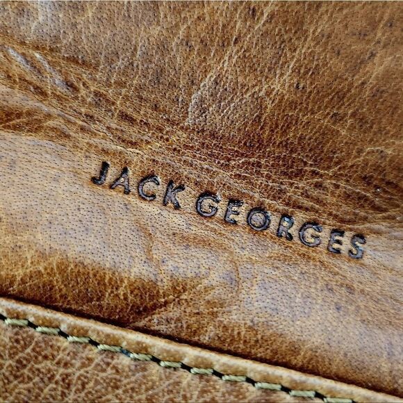 Jack Georges Voyager Convertible Backpack Crossbody Brown Buffalo Leather main image 6